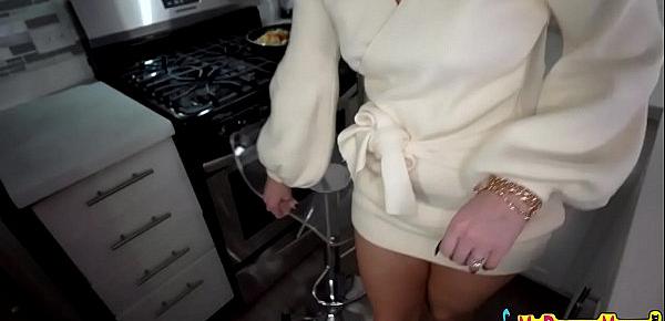  Lisey Sweet Her Stepson Grabs Her Ass in the Kitchen